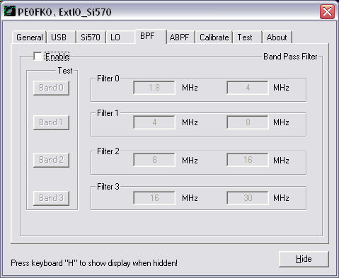 Band pass filter